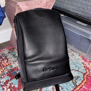 Robert Graham Black Leather Backpack for work